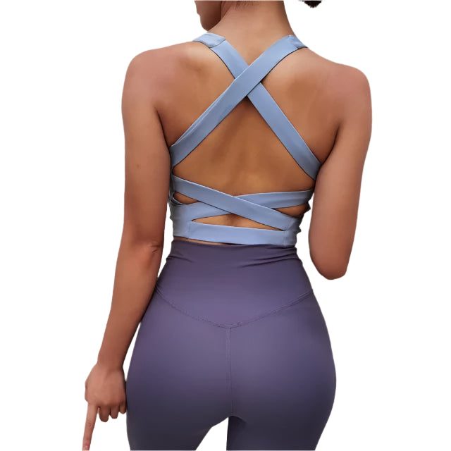 Cross-Back Crop Top