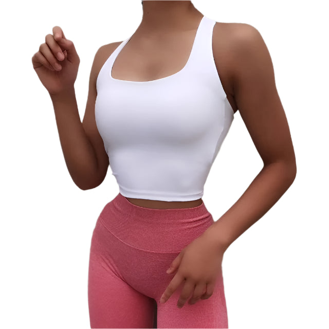 Cross-Back Crop Top
