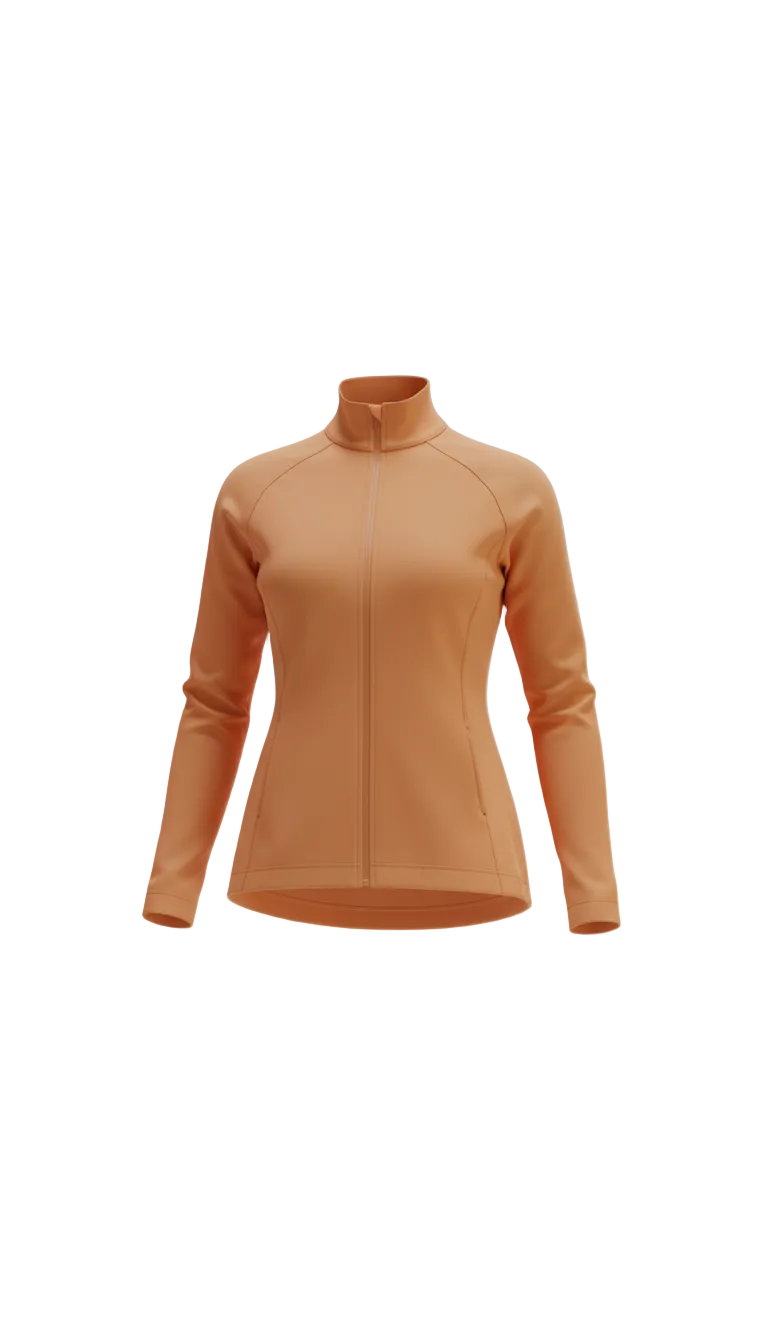 Golden hour zip jacket with mesh panels