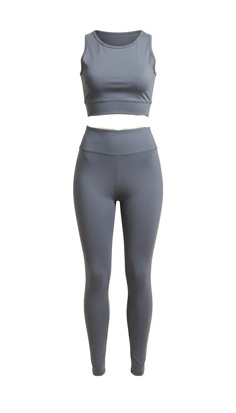 Slate Gray Two-Piece Set
