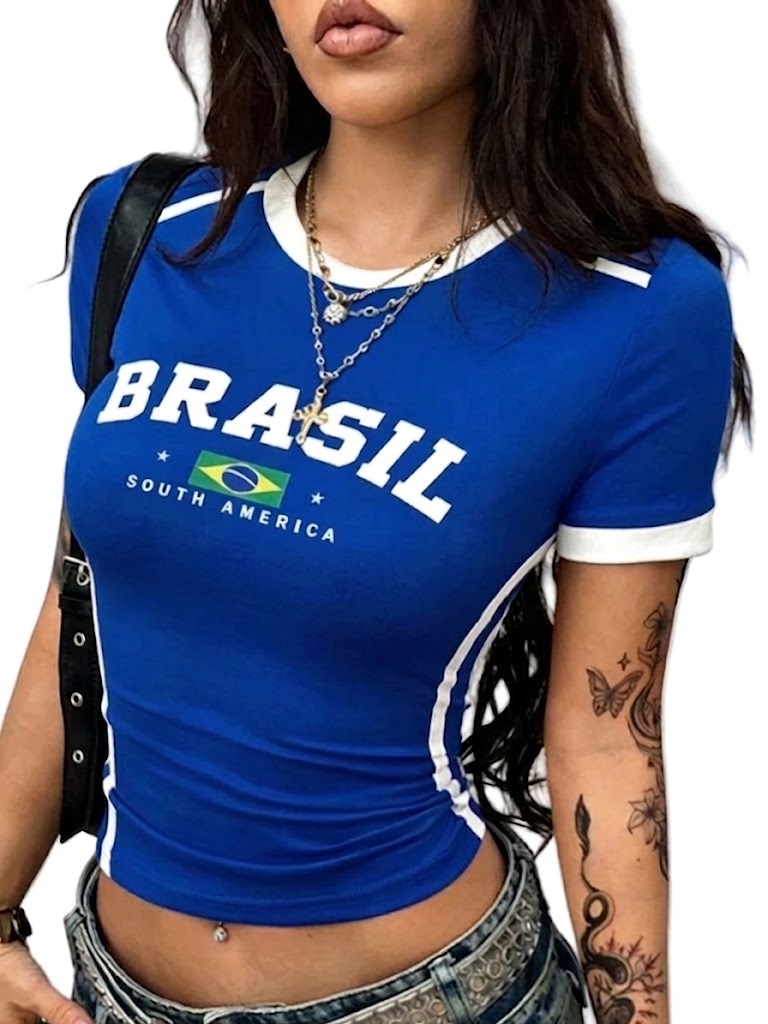 Brasilien Damtröja