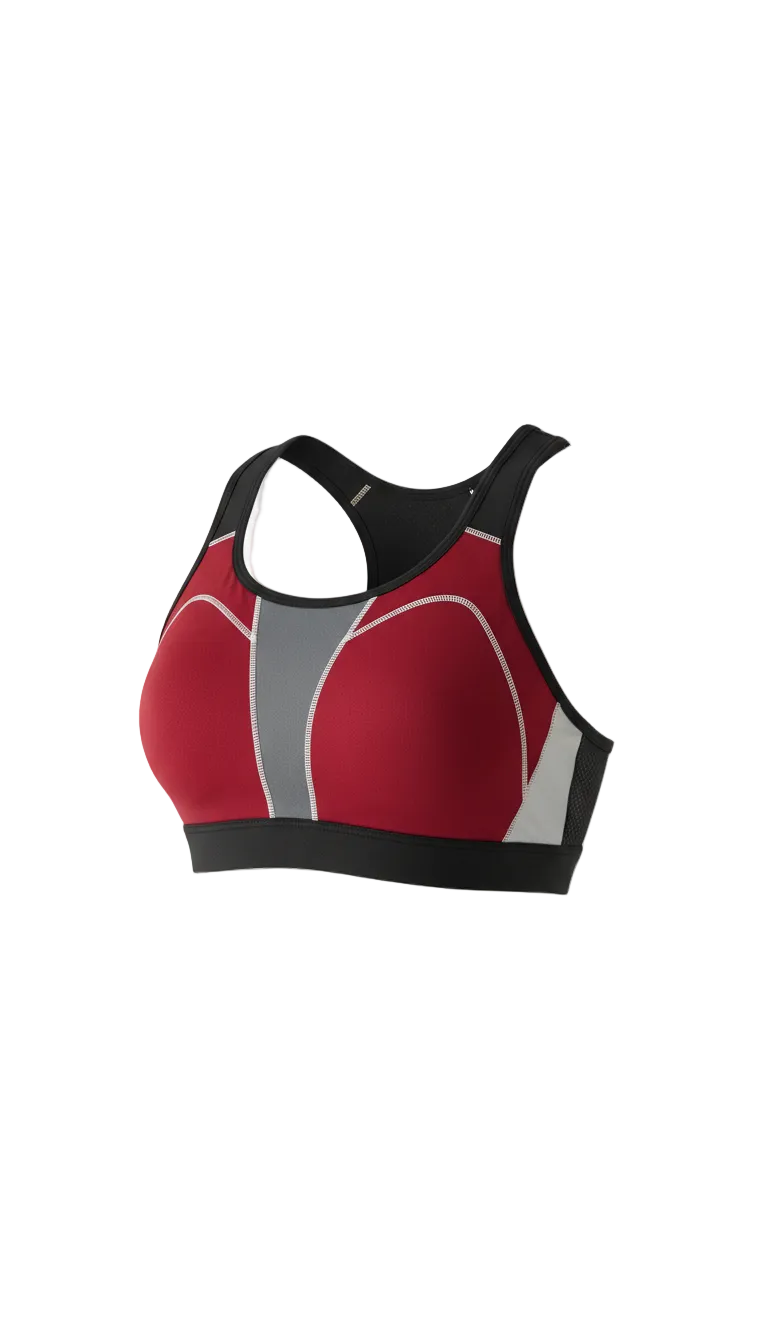 Power Sports Bra With Mesh Venting