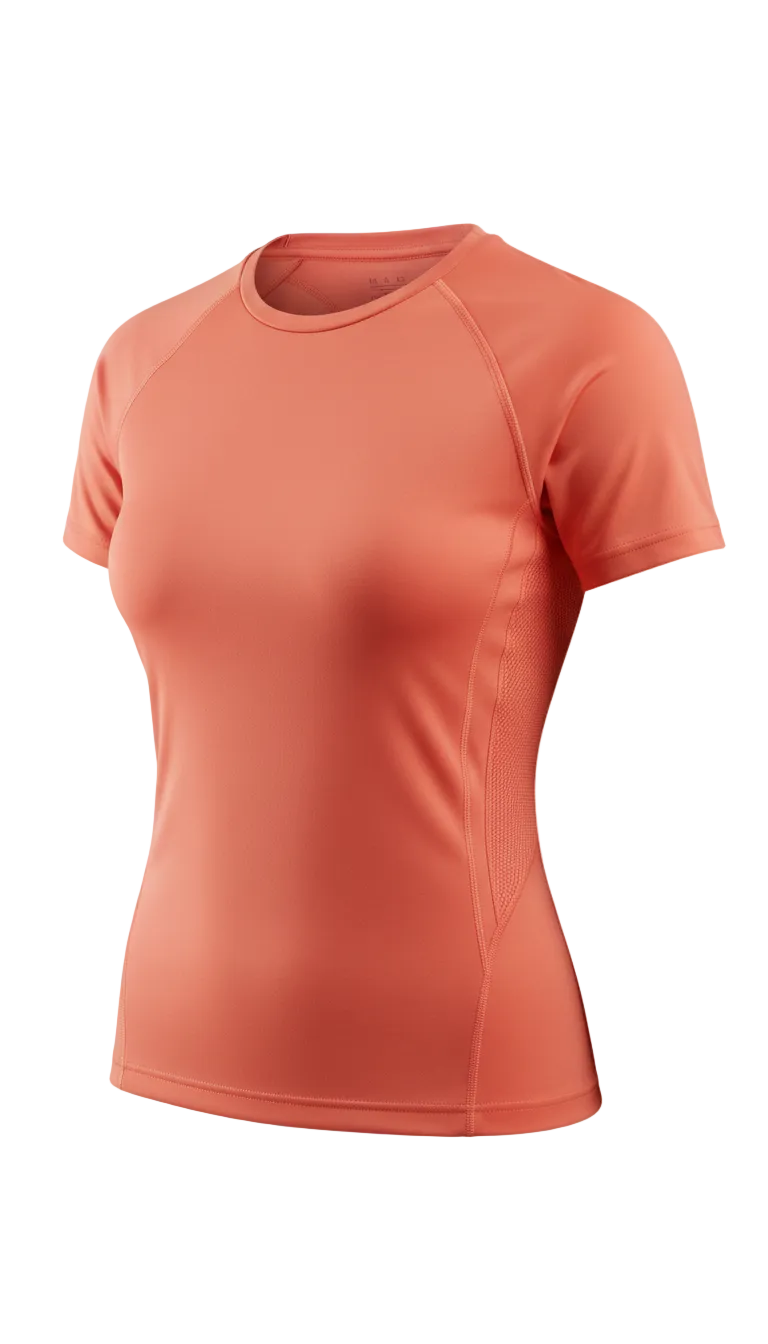 Vibrant Coral Sports Top