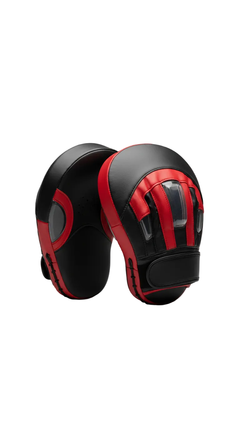 Crimson Red Punch Mitts