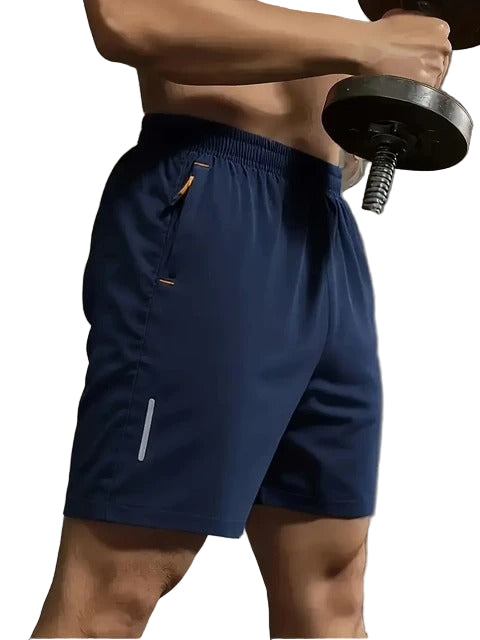 Träningsshorts med reflexlinje