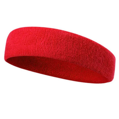 Rött sportpannband