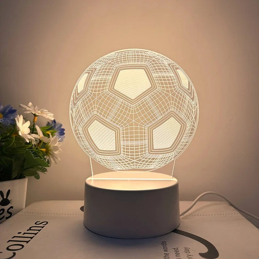 LED-Bordslampa Fotboll
