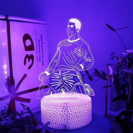 LED-Bordslampa Fotbollsspelare