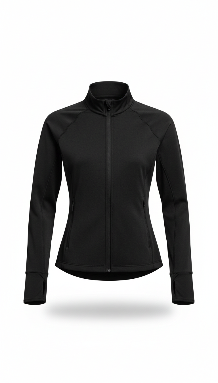 Jet Black Athletic Jacket