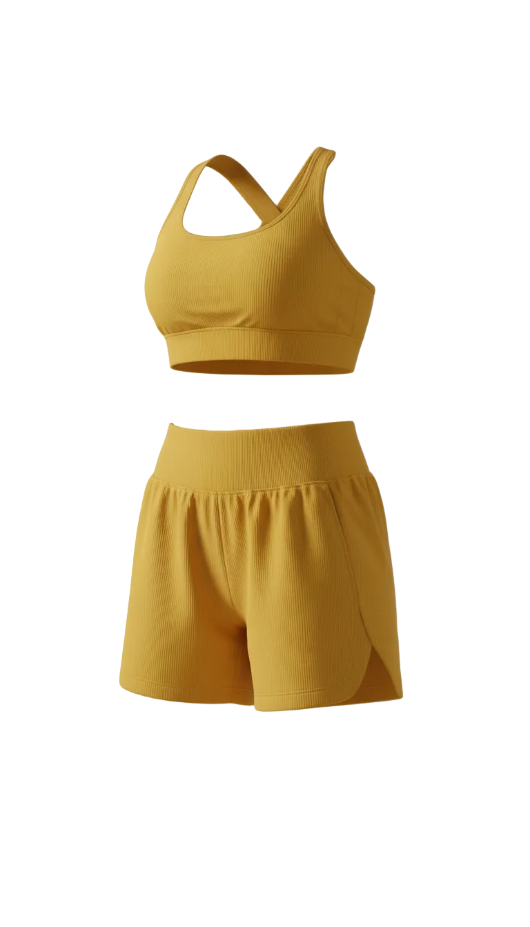 Sunflower Yellow Activewear Shorts