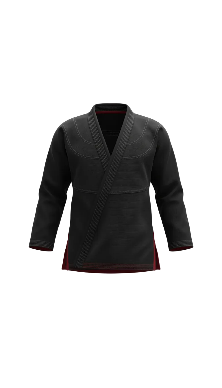 Kimono technique noir obsidienne