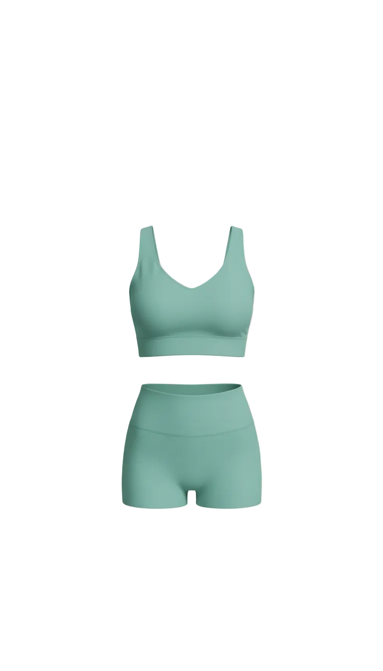 Seafoam Green Yoga Top