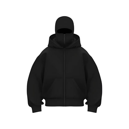 Kofta med inbyggd mask